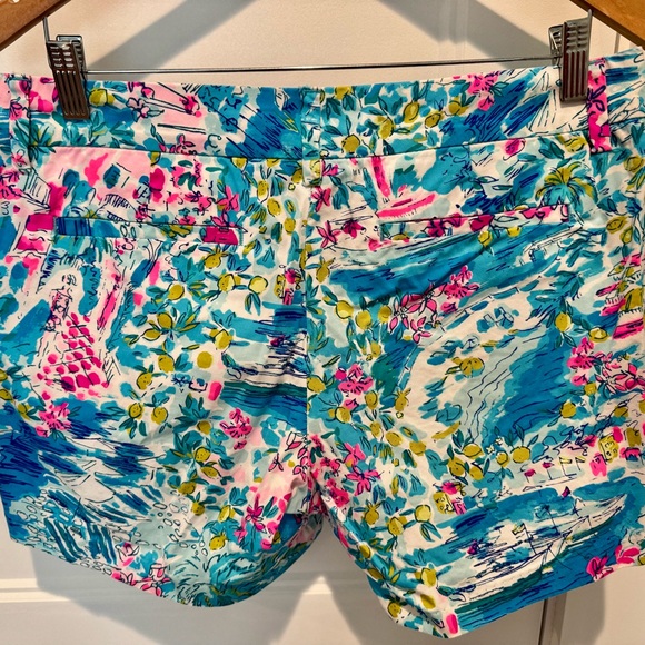 Lilly Pulitzer Postcards from Positano Shorts Size 6 - Picture 2 of 3